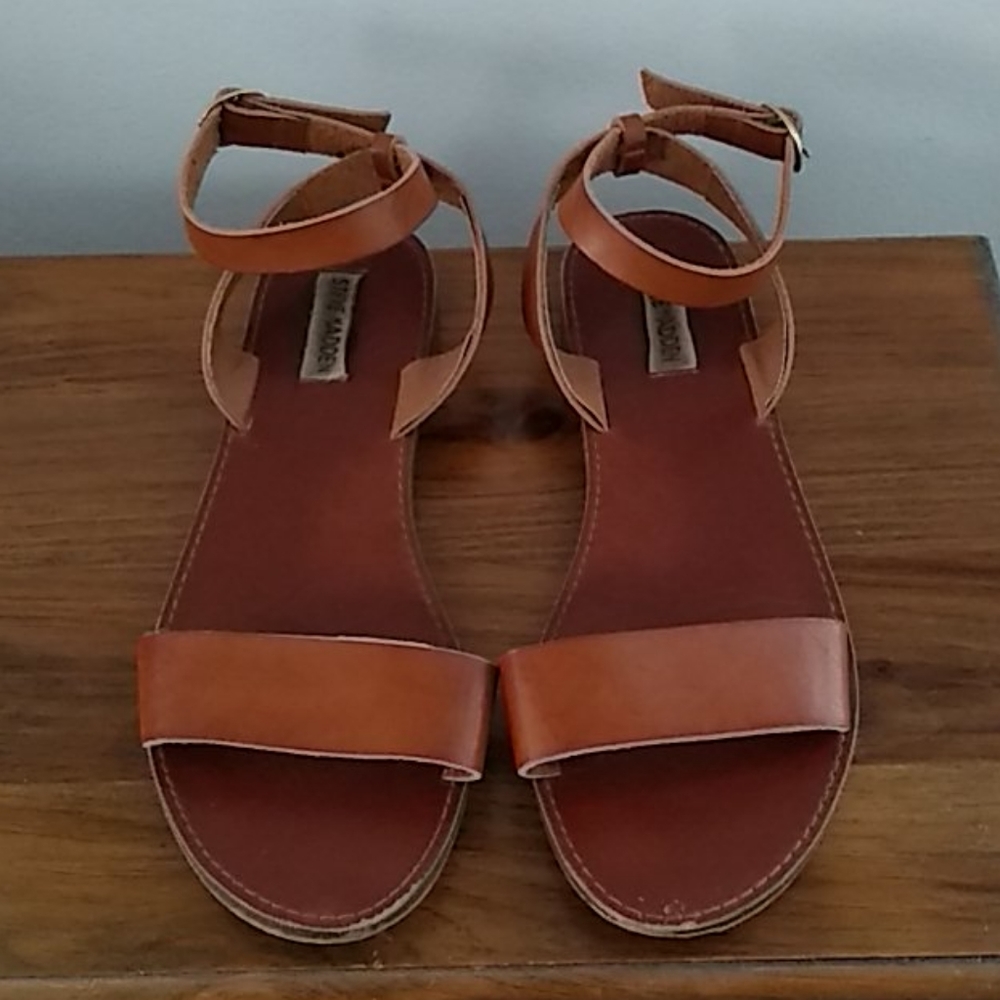 Steve Madden Leather Sandals sz 9M